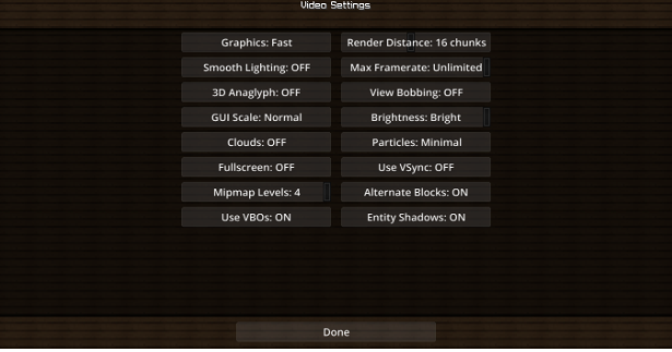 Secondary Video Settings